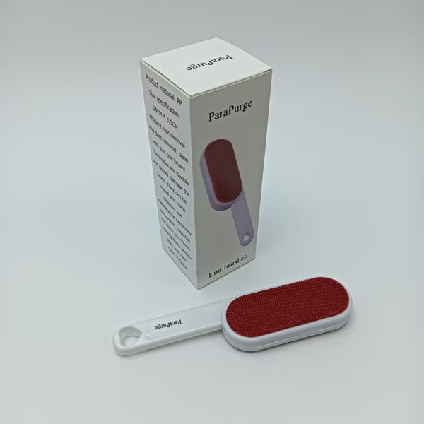 ParaPurge Lint brushes Fabric and Dust Removal Lint Brushes, Red and White, 24cm x 5.5cm