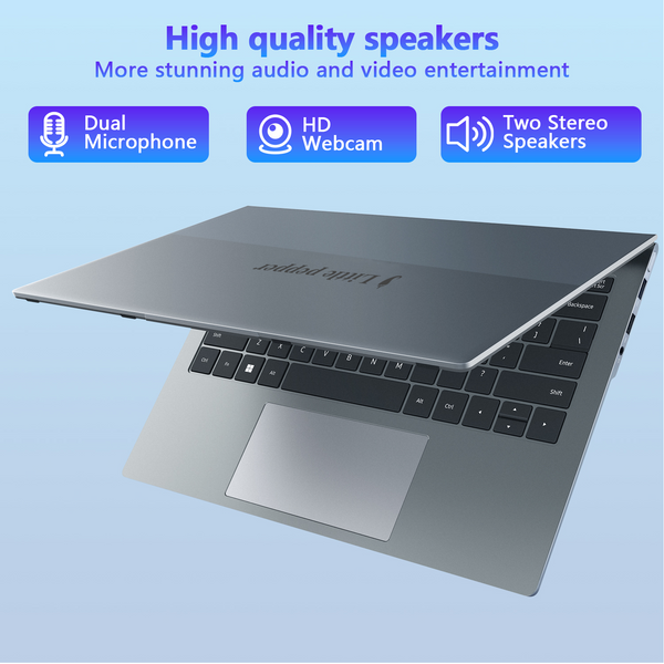 Little pepper computerS 14 Inch Laptop Computer, 6600mAh Battery, Ultra-Slim 0.55 Inch, Type-C and USB-A Ports