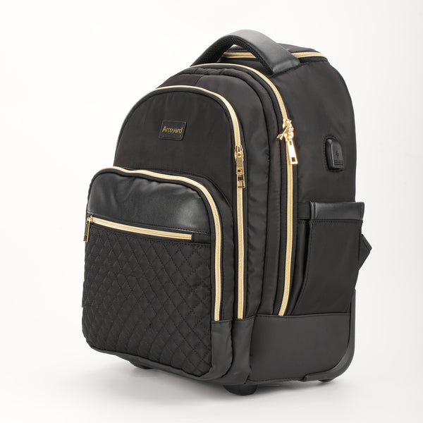 Arcoyard Rolling Backpack Carry On Luggage