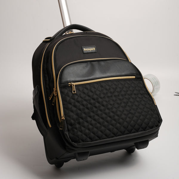 Arcoyard Rolling Backpack Carry On Luggage