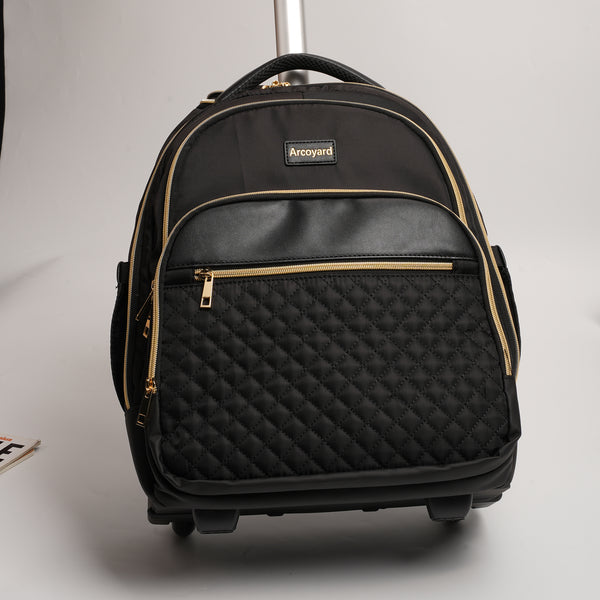 Arcoyard Rolling Backpack Carry On Luggage