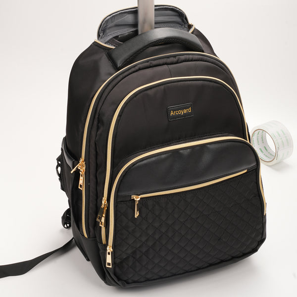 Arcoyard Rolling Backpack Carry On Luggage