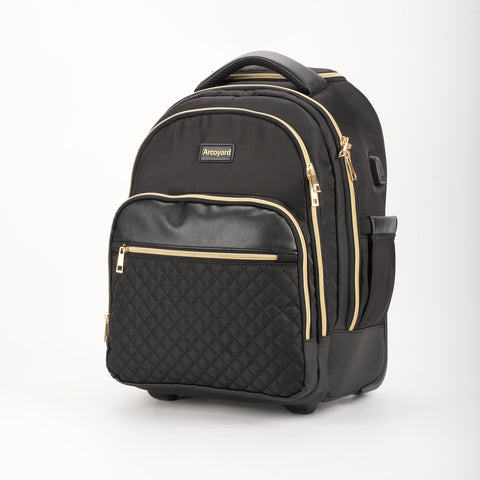 Arcoyard Rolling Backpack Carry On Luggage