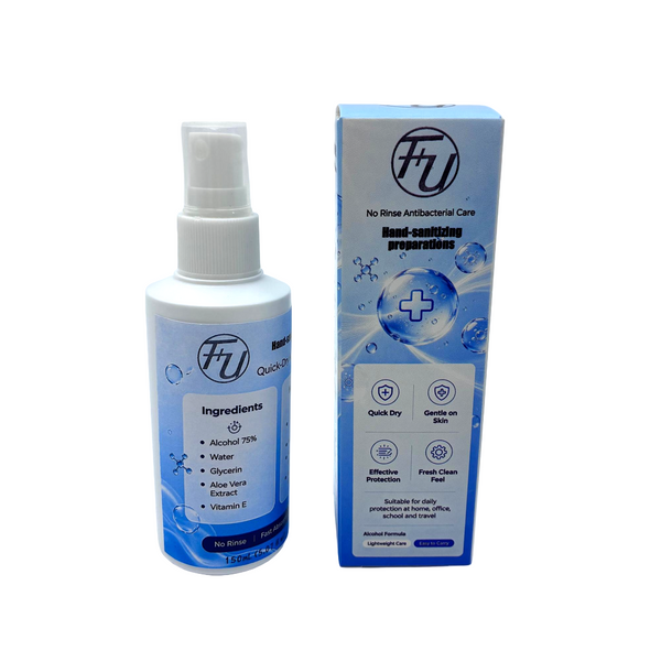 F+U Hand-sanitizing preparations Portable 75% Alcohol Hand Sanitizer Spray, 150ml