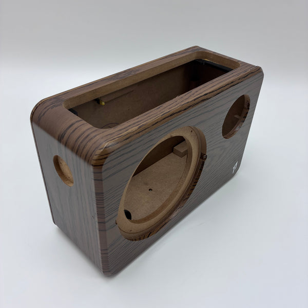 cabinets for loudspeakers Wooden speaker cabinet with DIY speaker enclosure, assembly of empty cabinet for audio equipment
