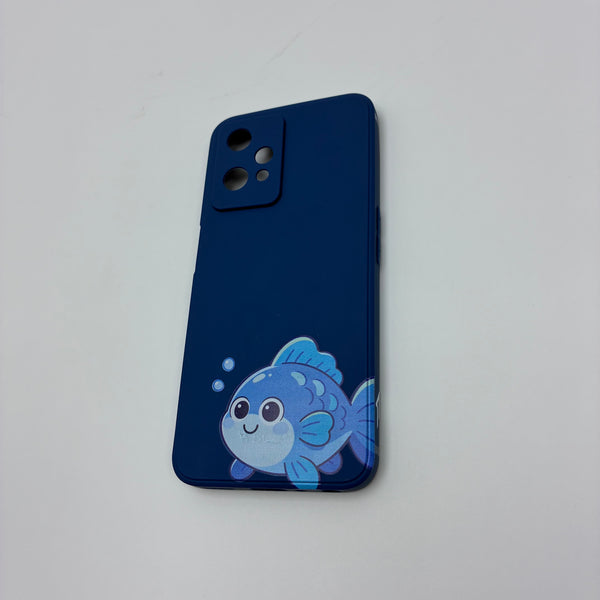 smart phone covers Cartoon Fish Phone Case, All-Enclosing Silicone Phone Protection Cover