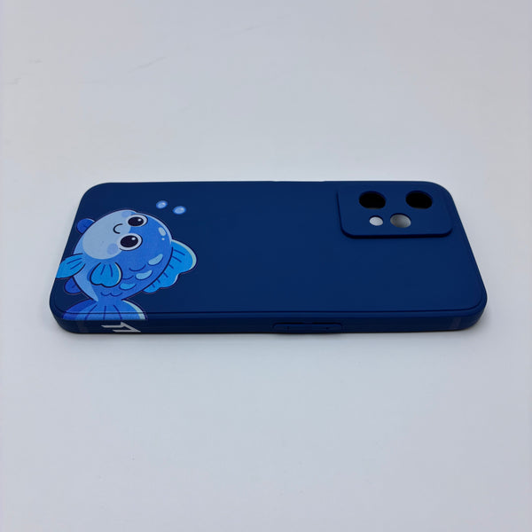 smart phone covers Cartoon Fish Phone Case, All-Enclosing Silicone Phone Protection Cover