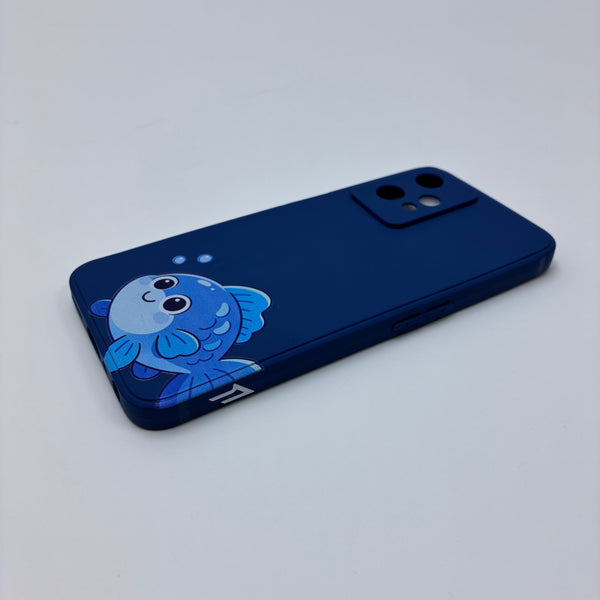 smart phone covers Cartoon Fish Phone Case, All-Enclosing Silicone Phone Protection Cover