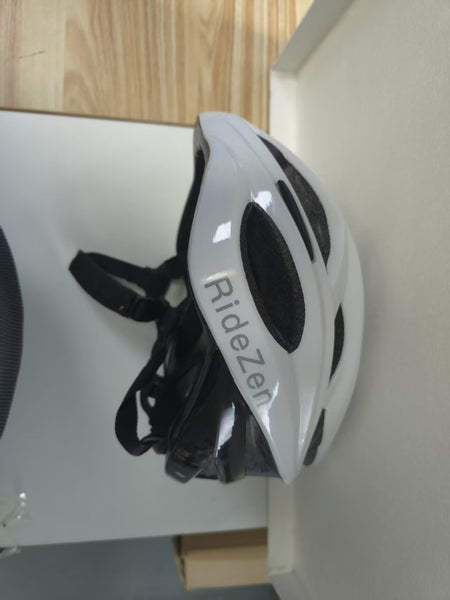 RideZen riding helmets Premium Cycling Helmet for Road and Mountain Biking, White and Black