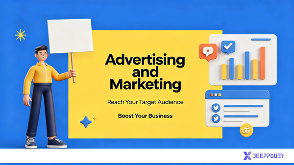 XDEEPPOWER Advertising and marketing 3D Business Growth Graphics for Social Media, Digital Campaigns & Corporate Presentations