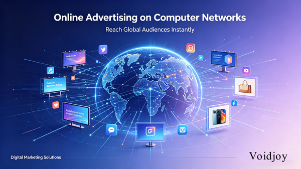 Voidjoy on-line advertising on computer networks Targeted Online Campaigns on Computer Networks, Real-Time Analytics