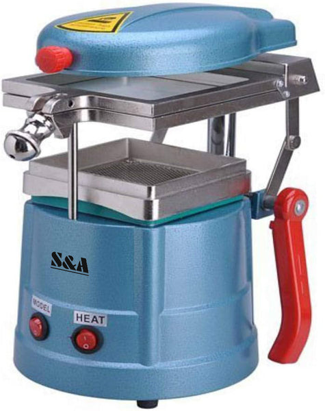 S&A Molding processing machine Vacuum Molding Machine, Blue, Stainless Steel Tray, High Temperature Heating System