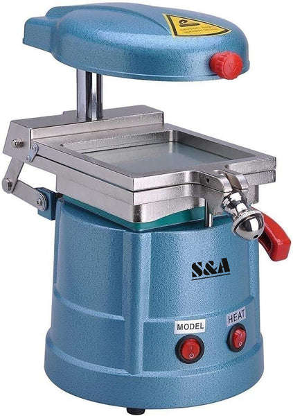 S&A Molding processing machine Vacuum Molding Machine, Blue, Stainless Steel Tray, High Temperature Heating System