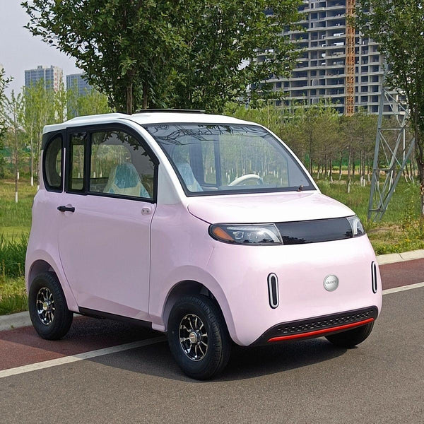 OLOEY Electric cars Mini Electric Car, Compact 4-Wheel Vehicle, Adult Ride-On