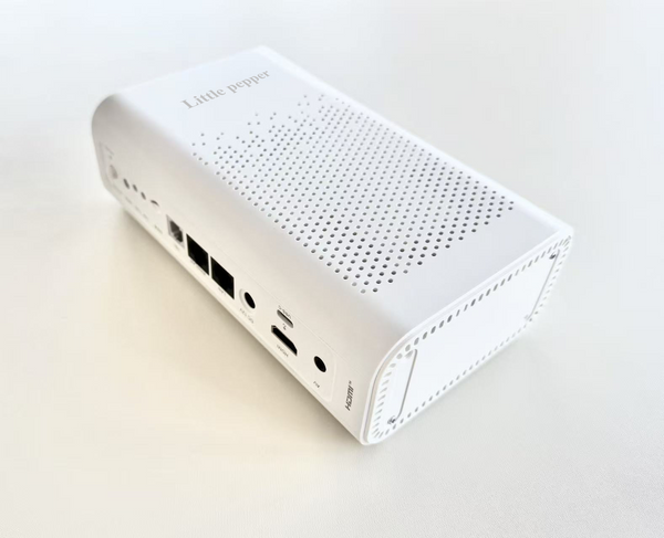 Little pepper Conputer peripheral White Network Router with HDMI, Ethernet Ports, Ventilated Design