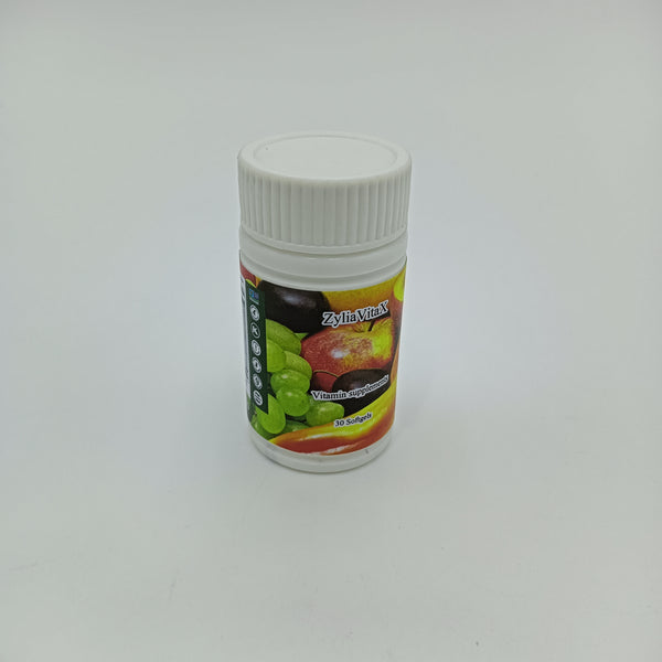 ZyliaVitaX Vitamin supplements Portable natural fruit vitamin supplement, 30 Softgels