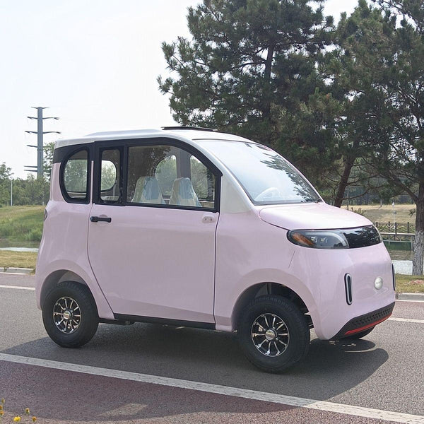OLOEY Electric cars Mini Electric Car, Compact 4-Wheel Vehicle, Adult Ride-On