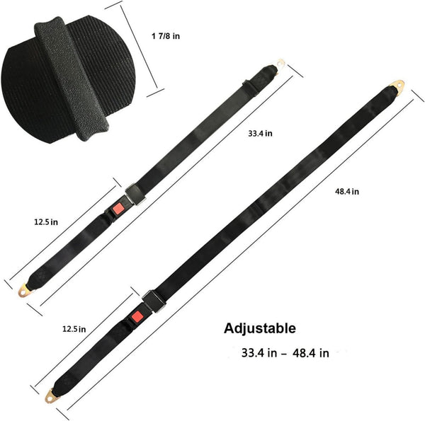 ZonCar Safety belts for vehicle seats Durable car seat belts, universal design