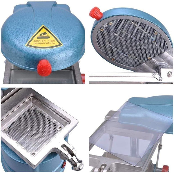 S&A Molding processing machine Vacuum Molding Machine, Blue, Stainless Steel Tray, High Temperature Heating System
