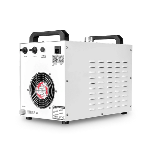 S&A Water cooling device Industrial Water Chiller, 50W Radiating Capacity, 9L Tank, 10L/min Flow Rate, Temperature Controller, Flow Alarm Protection