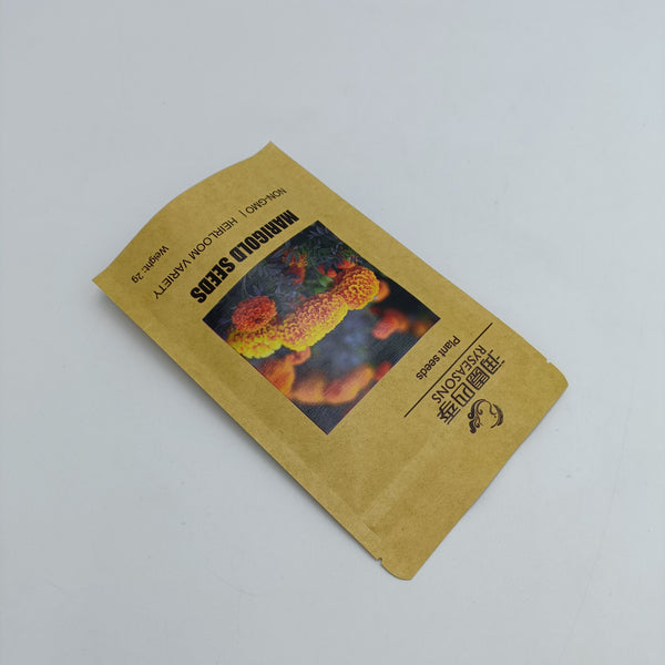 RYSEASONS Plant seeds Orange Marigold Seeds, Non-GMO Heirloom Seed