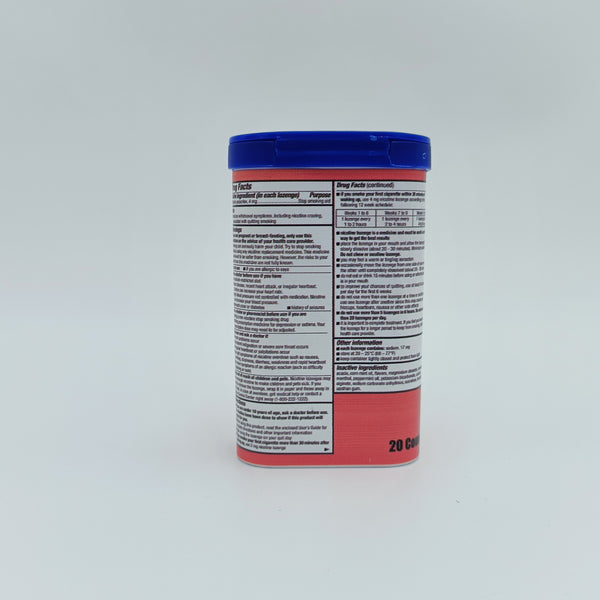 NicDuic Nicotine gum for use as an aid to stop smoking Portable cherry flavored nicotine gum