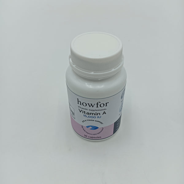 howfor Vitamin supplements Vitamin A 15,000 IU Nutritional Supplement - Supports eye health and skin appearance improvement