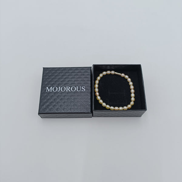 MOJOROUS Bracelets Natural freshwater pearl bracelet, classic and simple design