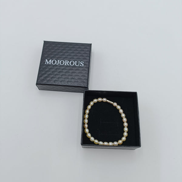 MOJOROUS Bracelets Natural freshwater pearl bracelet, classic and simple design