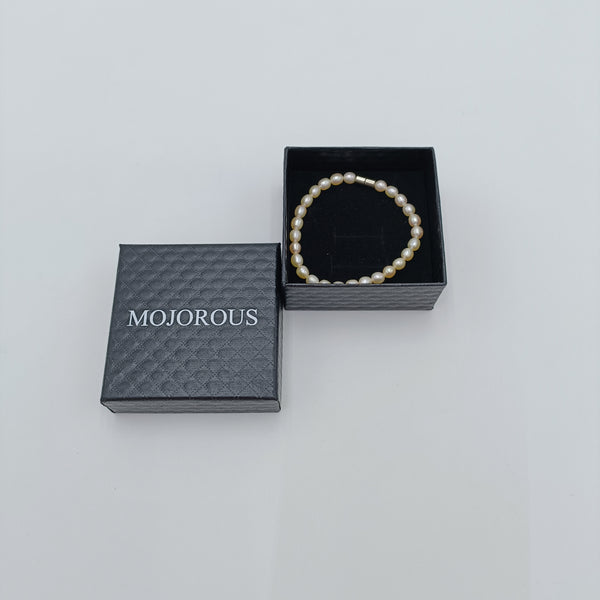 MOJOROUS Bracelets Natural freshwater pearl bracelet, classic and simple design