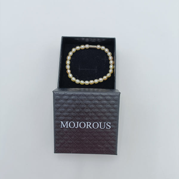 MOJOROUS Bracelets Natural freshwater pearl bracelet, classic and simple design