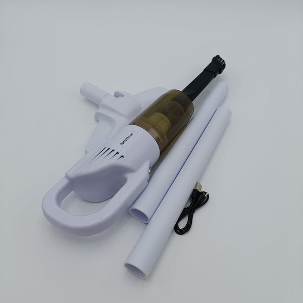 SprayHaven Electric vacuum cleaners Cordless Handheld Vacuum Cleaner, Multiple Attachments, White