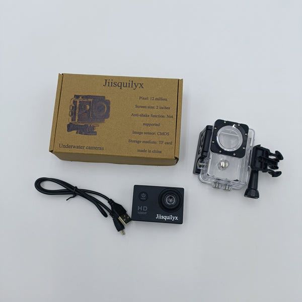 Jiisquilyx Underwater cameras HD 1080P Underwater Digital Camera, 12MP, 2-inch Screen