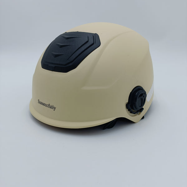 Susseccfuiiy Riding helmets Riding Protective Driving Helmet, Beige, Adjustable