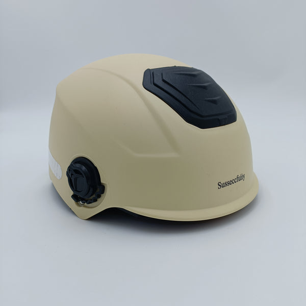 Susseccfuiiy Riding helmets Riding Protective Driving Helmet, Beige, Adjustable
