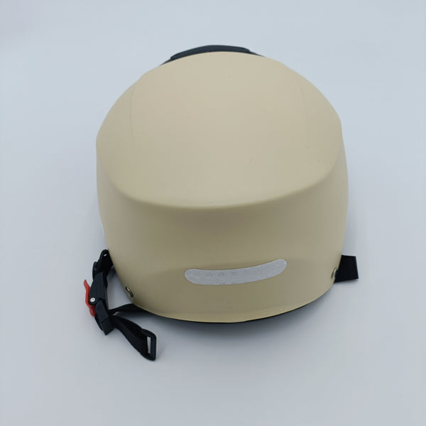 Susseccfuiiy Riding helmets Riding Protective Driving Helmet, Beige, Adjustable
