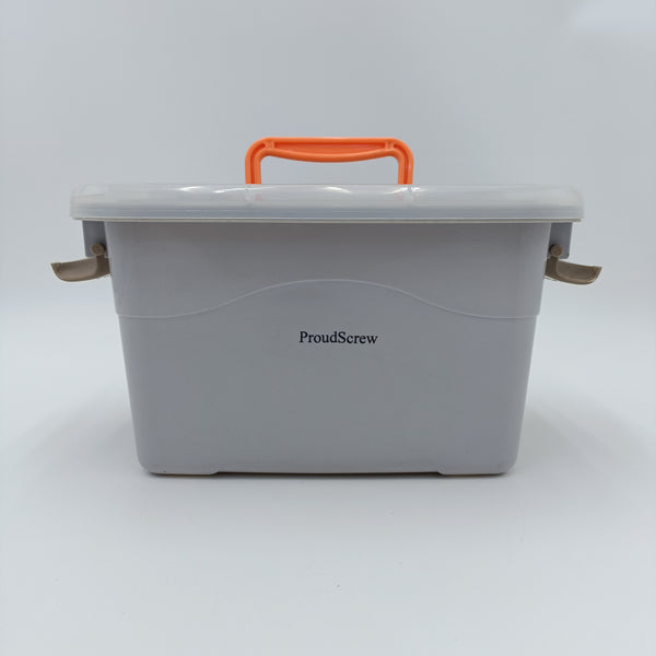 ProudScrew Bins of plastic Multi-purpose rectangular plastic bin with handle