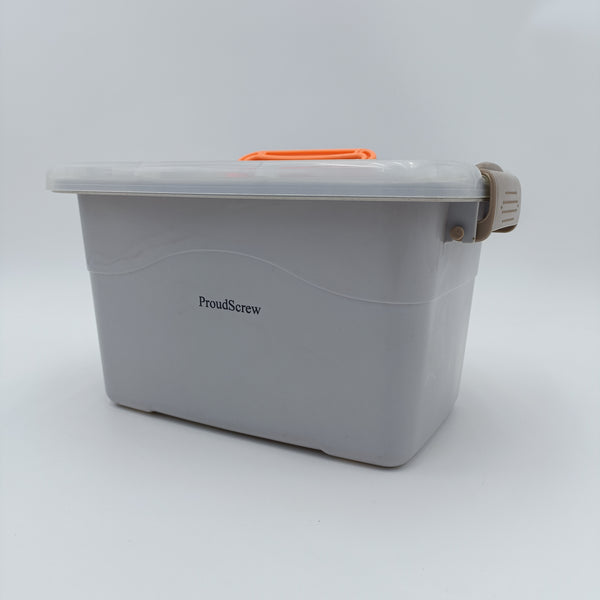 ProudScrew Bins of plastic Multi-purpose rectangular plastic bin with handle