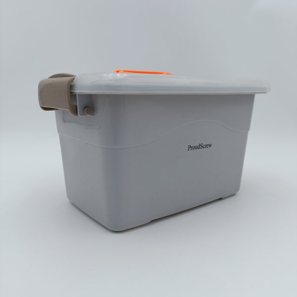 ProudScrew Bins of plastic Multi-purpose rectangular plastic bin with handle