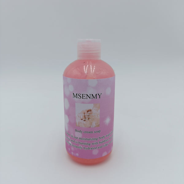MSENMY Body cream soap 280mL Body Cream Soap, Moisturizing Formula with Rich Bubbles