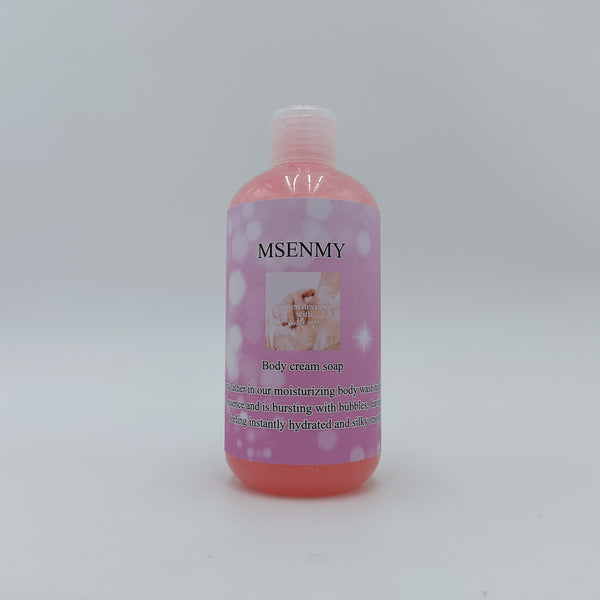 MSENMY Body cream soap 280mL Body Cream Soap, Moisturizing Formula with Rich Bubbles