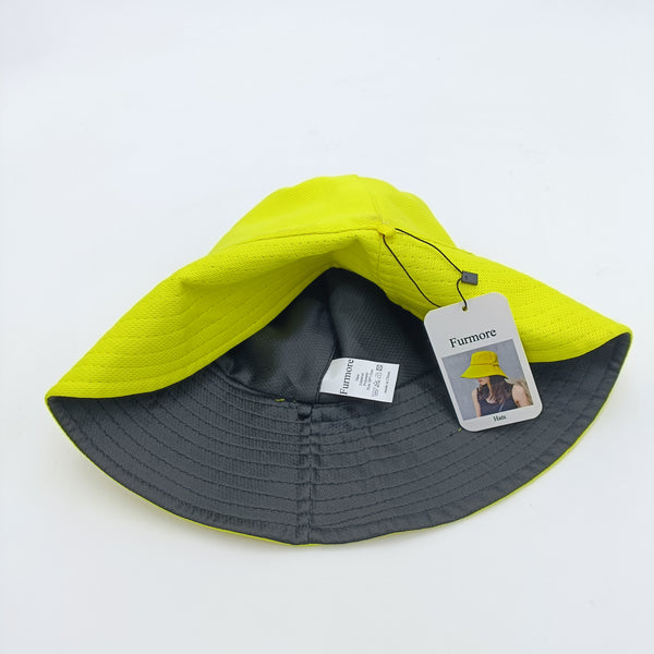 Furmore Hats Lightweight Yellow Bucket Hat for Adults, Outdoor Sun Protection