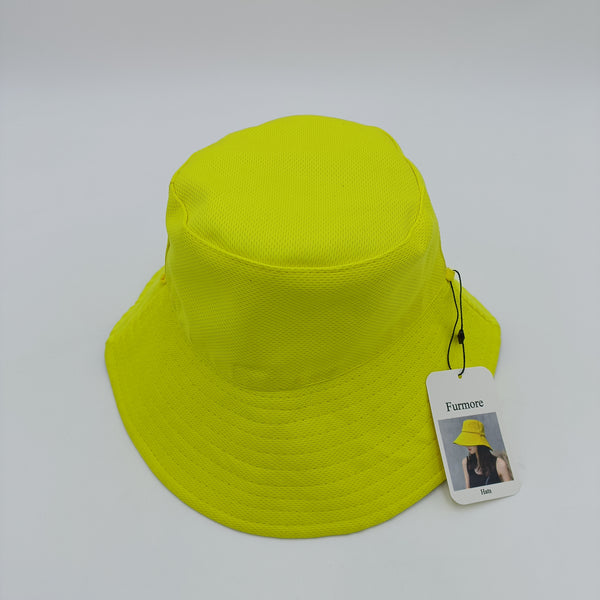 Furmore Hats Lightweight Yellow Bucket Hat for Adults, Outdoor Sun Protection