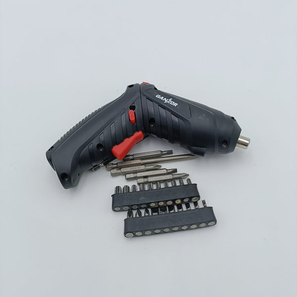 GANZOR Screwdrivers, electric 3.6V Cordless Electric Screwdriver with Stainless Steel Bits