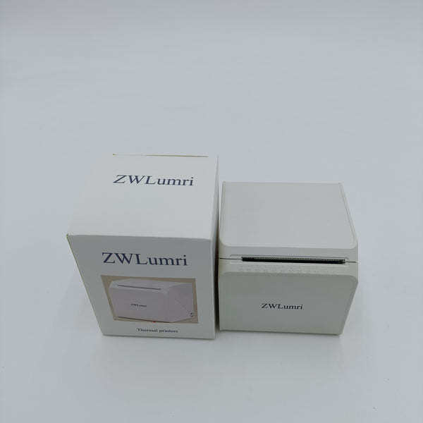 ZWLumri Thermal printers Bluetooth Thermal Label Printer, 203 DPI, 48mm Print Width, 1500mAh Battery, White