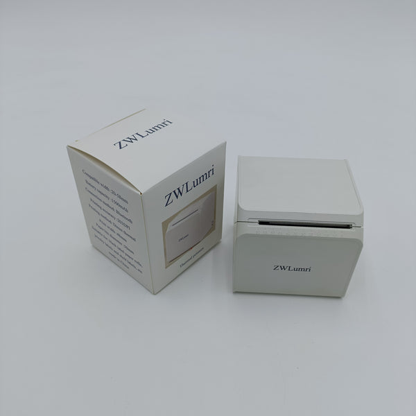 ZWLumri Thermal printers Bluetooth Thermal Label Printer, 203 DPI, 48mm Print Width, 1500mAh Battery, White