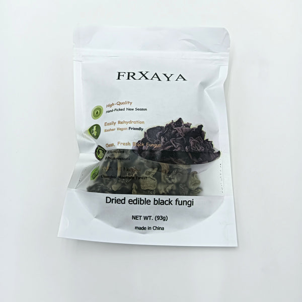 FRXAYA Dried edible black fungi Premium and Delicious Dried Black Fungi, 93g