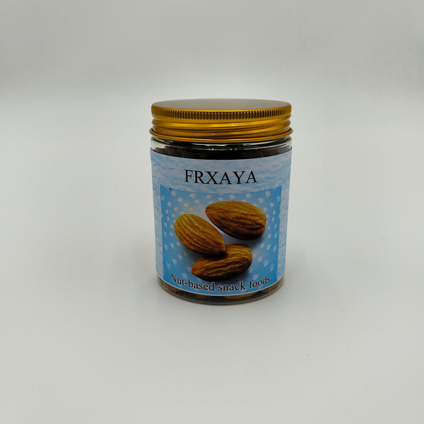 FRXAYA Nut-based snack foods Premium Nut-Based Snack, Glass Jar with Gold Lid
