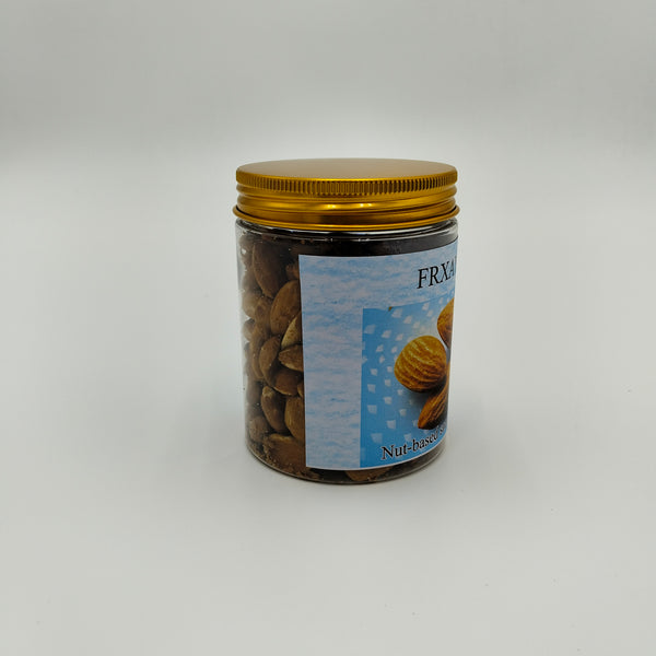 FRXAYA Nut-based snack foods Premium Nut-Based Snack, Glass Jar with Gold Lid
