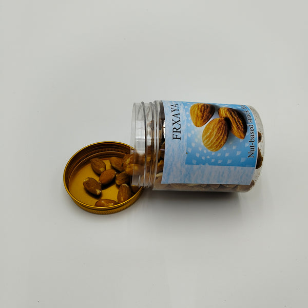 FRXAYA Nut-based snack foods Premium Nut-Based Snack, Glass Jar with Gold Lid